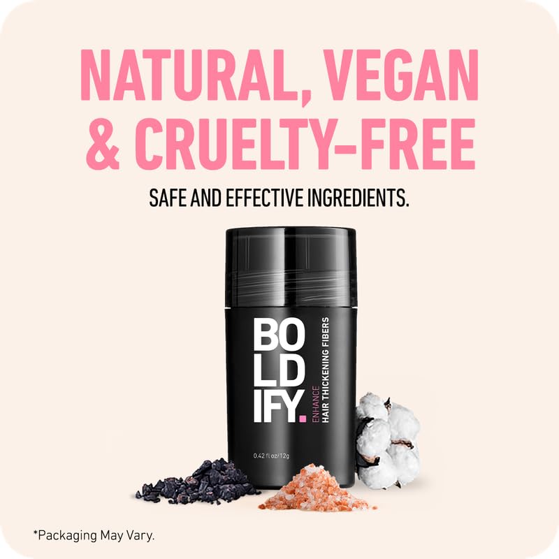 BOLDIFY Hair Fibers (56g) - Fill In Thinning and Fine Hair for an Instantly Fuller, Thicker Look - 14 Shades for Women & Men - Color: Select on Amazon.