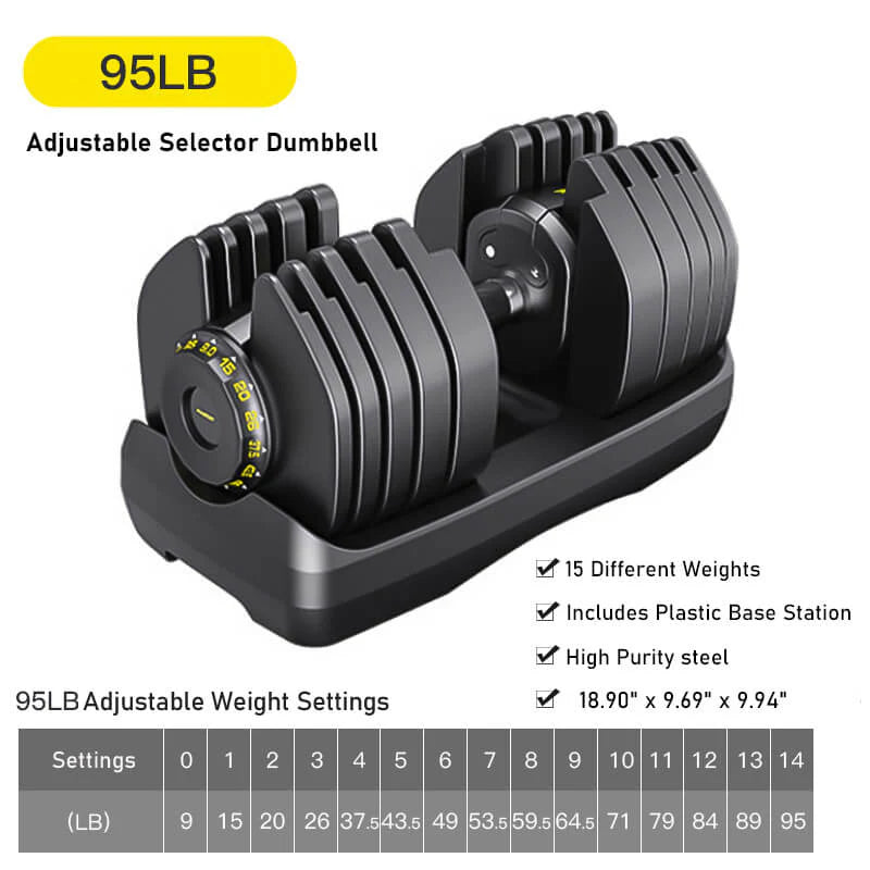Adjustable Dumbbell Set (Pair)