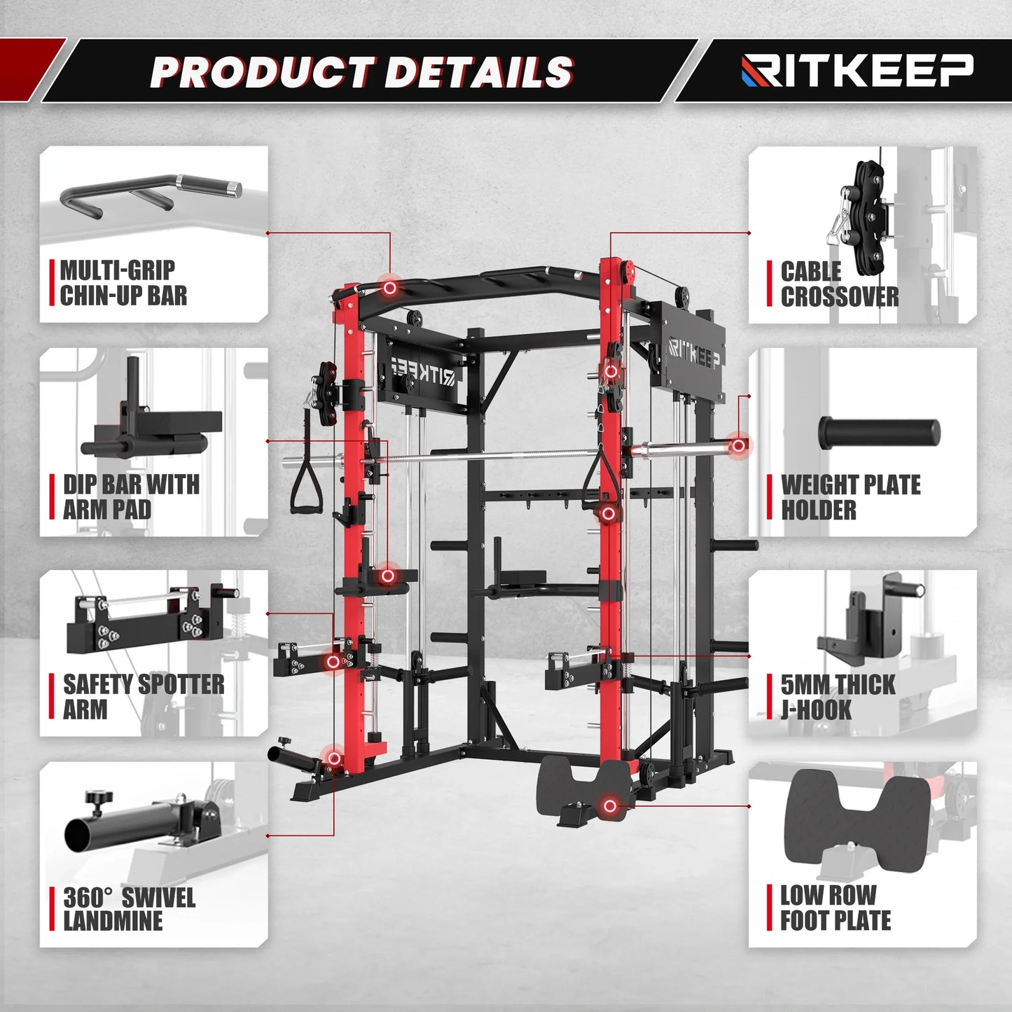 PMAX-4750 Dual Plate Loaded Squat Machine - Complete Gym Equipment Package