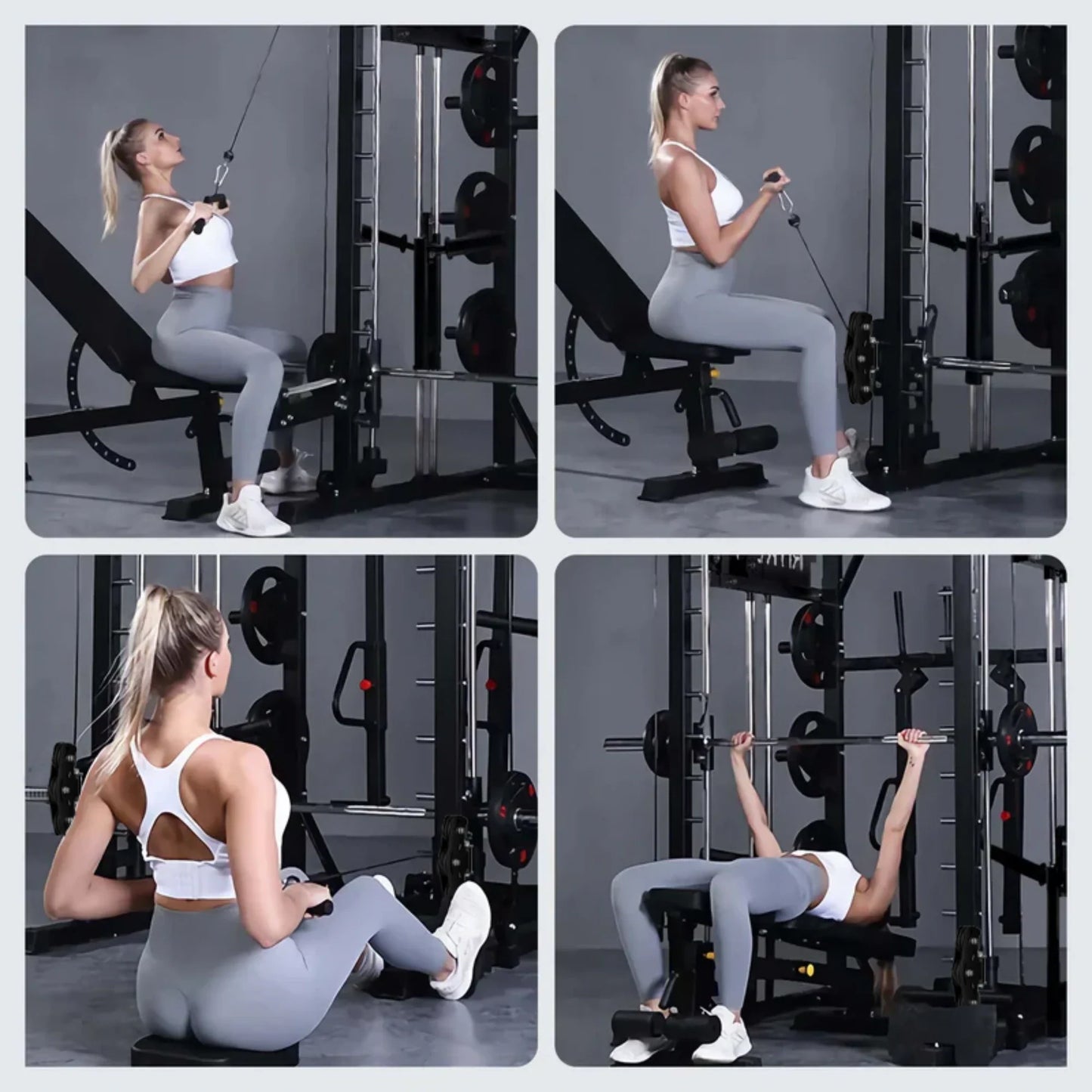 PMAX-4750 Dual Plate Loaded Squat Machine - Complete Gym Equipment Package