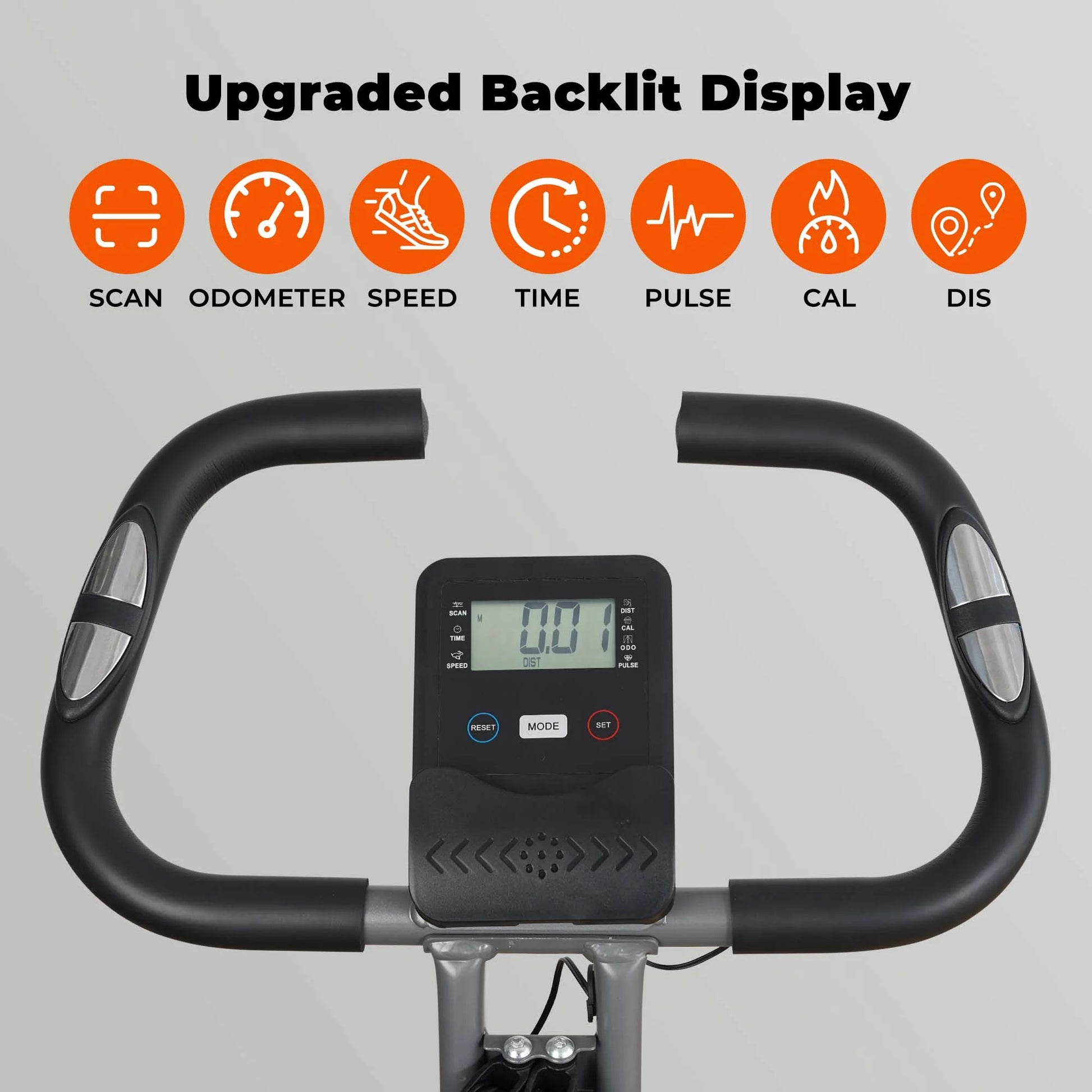 Transform Your Fitness Routine with the 3-in-1 Folding Magnetic Exercise Bike - Adjustable Resistance & Arm Bands for Home Use