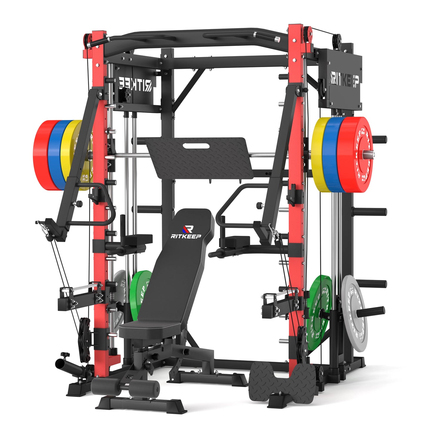 PMAX-4750 Dual Plate Loaded Squat Machine - Complete Gym Equipment Package