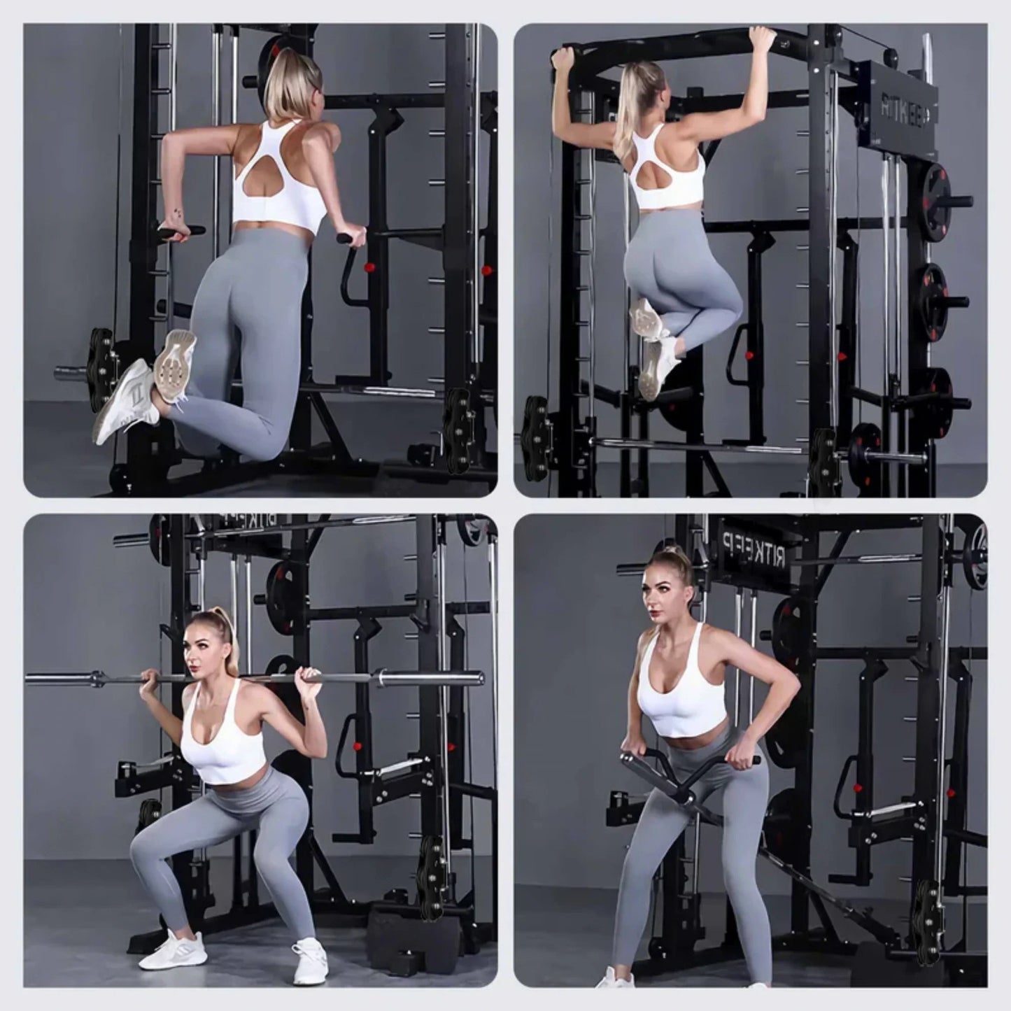 PMAX-4750 Dual Plate Loaded Squat Machine - Complete Gym Equipment Package