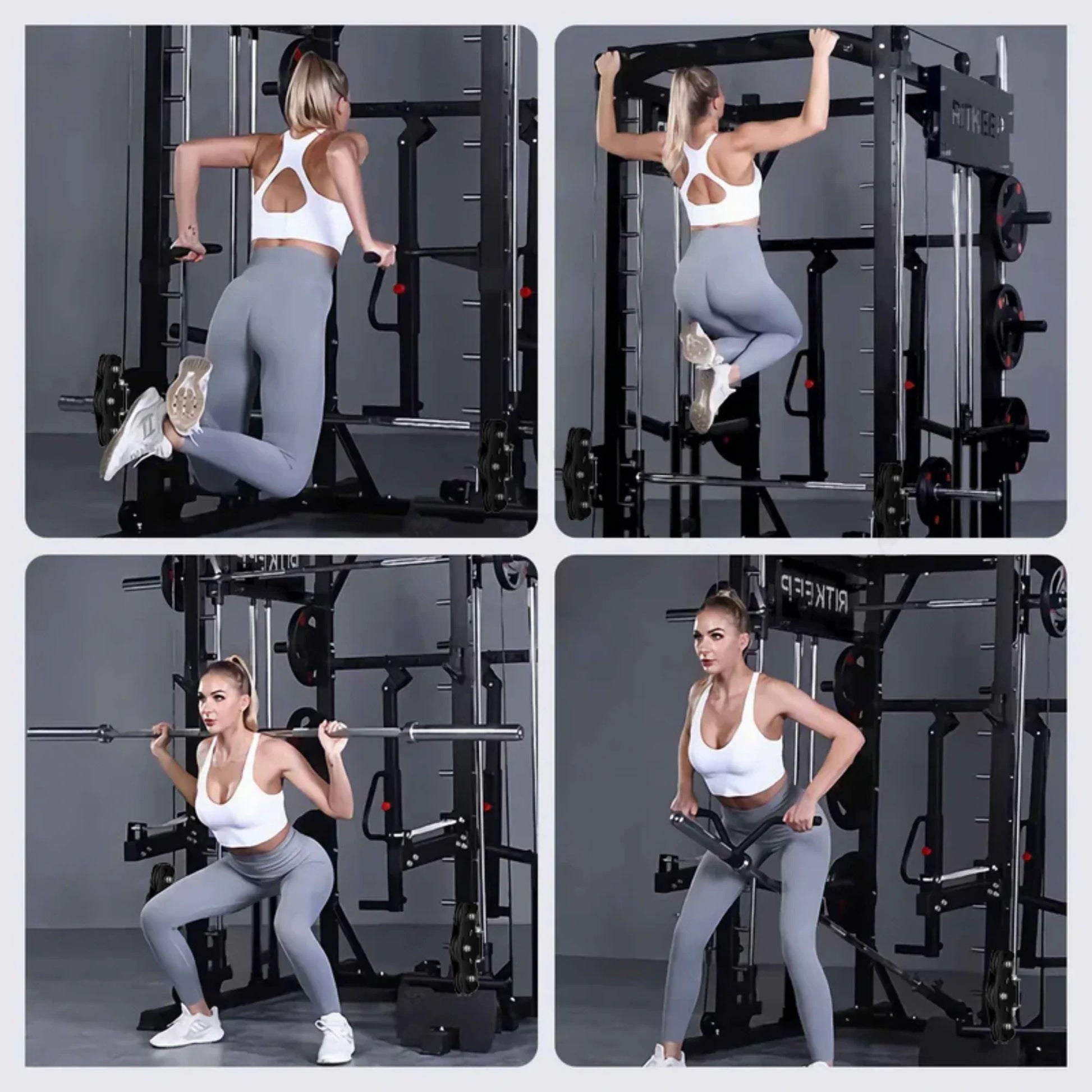 PMAX-4750 Dual Plate Loaded Squat Machine - Complete Gym Equipment Package