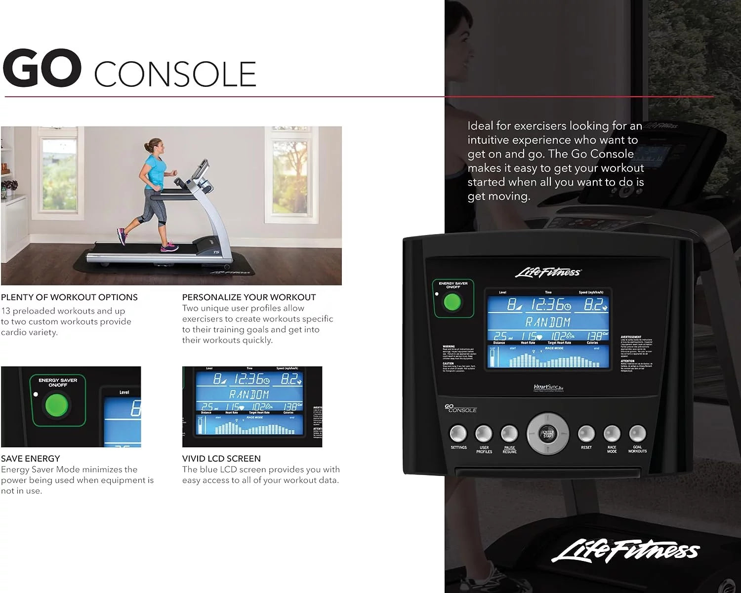 E3 Cross Trainer Elliptical Exercise Machine featuring Go Console