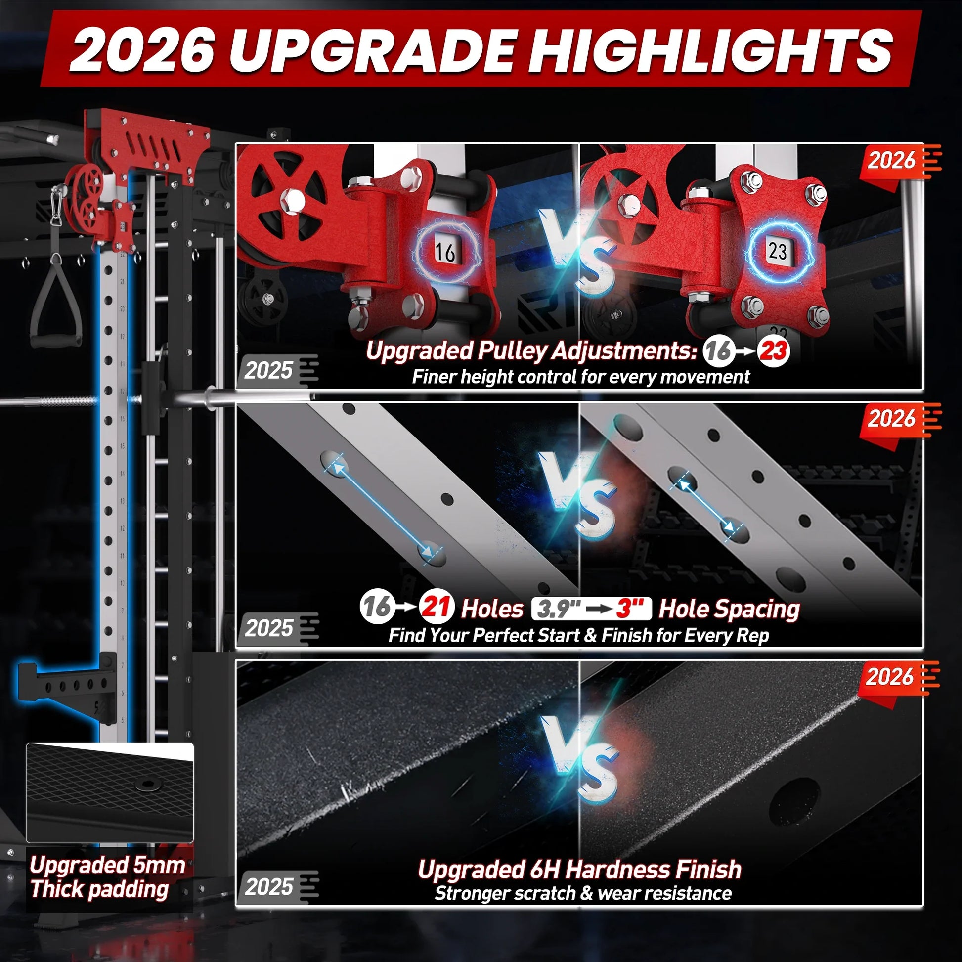 PMAX 5600 Smith Machine Professional Home Gym System